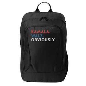 Kamala Harris Tim Walz Obviously 2024 Election City Backpack