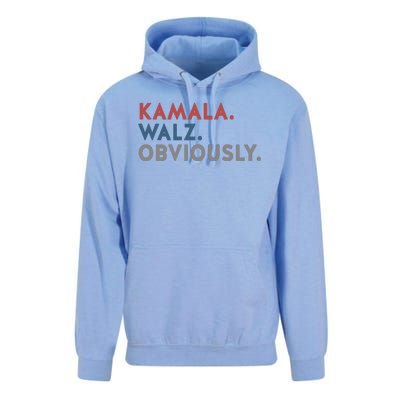 Kamala Harris Tim Walz Obviously 2024 Election Unisex Surf Hoodie