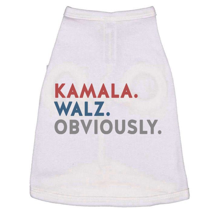 Kamala Harris Tim Walz Obviously 2024 Election Doggie Tank