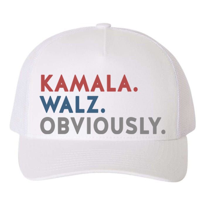 Kamala Harris Tim Walz Obviously 2024 Election Yupoong Adult 5-Panel Trucker Hat