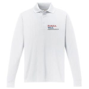 Kamala Harris Tim Walz Obviously 2024 Election Performance Long Sleeve Polo