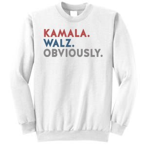 Kamala Harris Tim Walz Obviously 2024 Election Sweatshirt