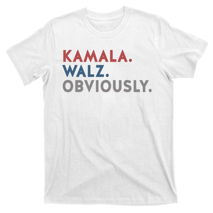 Kamala Harris Tim Walz Obviously 2024 Election T-Shirt