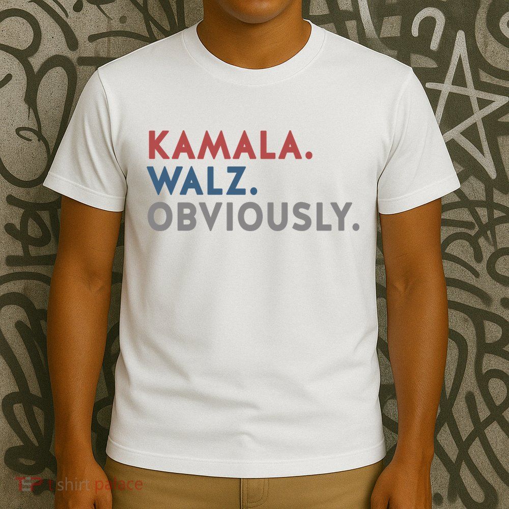 Kamala Harris Tim Walz Obviously 2024 Election T-Shirt