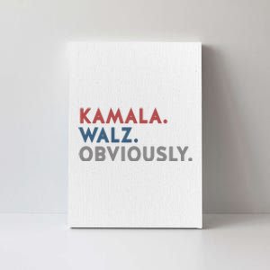 Kamala Harris Tim Walz Obviously 2024 Election Canvas