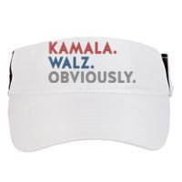 Kamala Harris Tim Walz Obviously 2024 Election Adult Drive Performance Visor