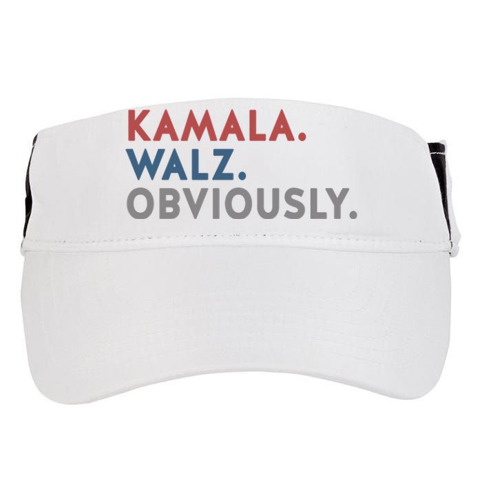 Kamala Harris Tim Walz Obviously 2024 Election Adult Drive Performance Visor