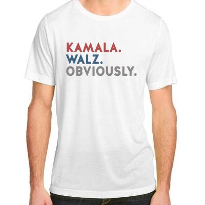 Kamala Harris Tim Walz Obviously 2024 Election Adult ChromaSoft Performance T-Shirt