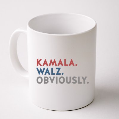 Kamala Harris Tim Walz Obviously 2024 Election Mug