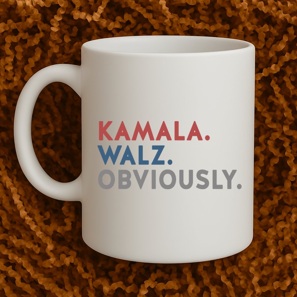 Kamala Harris Tim Walz Obviously 2024 Election Mug