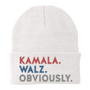 Kamala Harris Tim Walz Obviously 2024 Election Knit Cap Winter Beanie