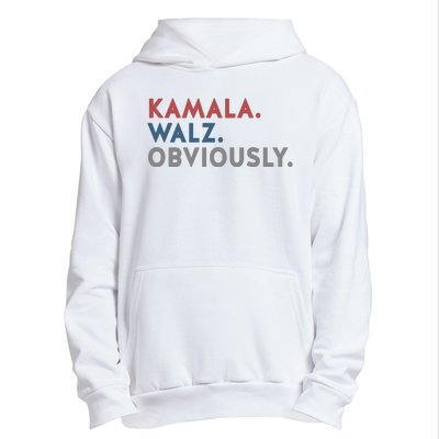 Kamala Harris Tim Walz Obviously 2024 Election Urban Pullover Hoodie