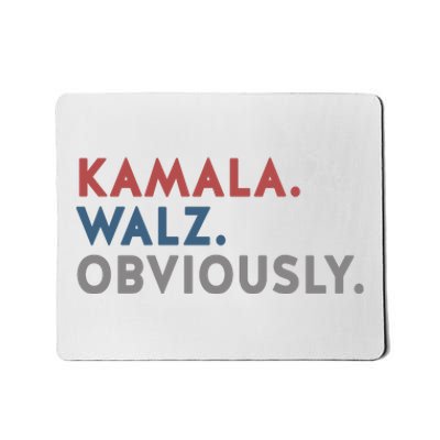 Kamala Harris Tim Walz Obviously 2024 Election Mousepad