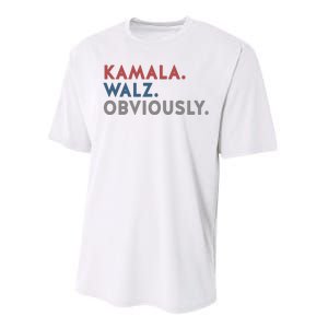 Kamala Harris Tim Walz Obviously 2024 Election Performance Sprint T-Shirt