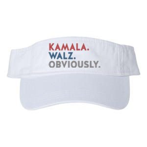 Kamala Harris Tim Walz Obviously 2024 Election Valucap Bio-Washed Visor