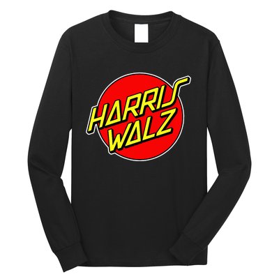 Kamala Harris Tim Walz 24 Skater 80s 90s Retro Skateboard Premium Long Sleeve Shirt