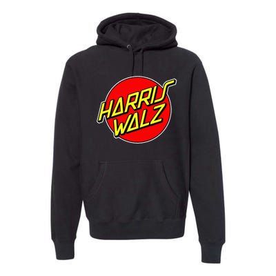 Kamala Harris Tim Walz 24 Skater 80s 90s Retro Skateboard Premium Premium Hoodie