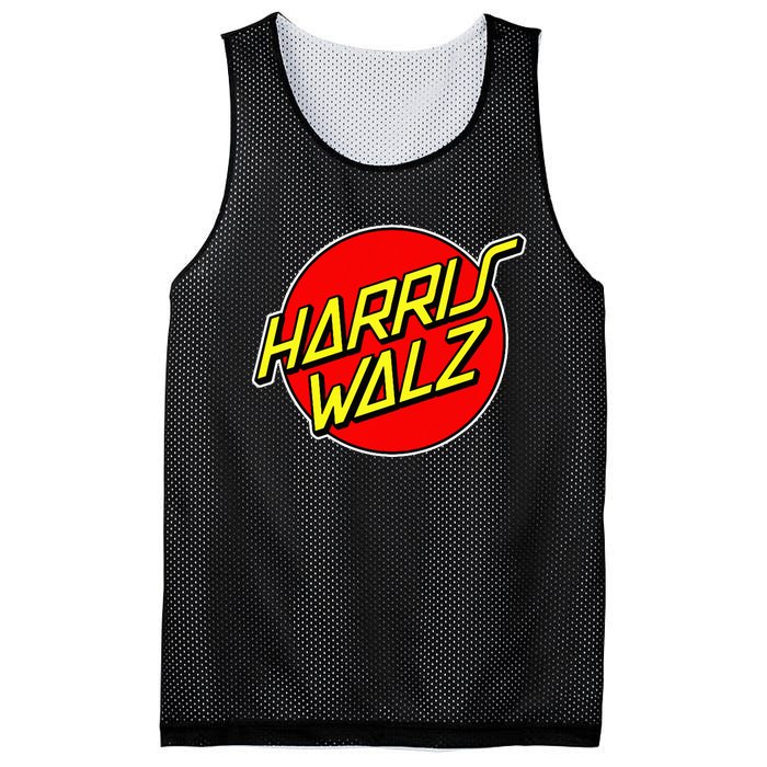 Kamala Harris Tim Walz 24 Skater 80s 90s Retro Skateboard Premium Mesh Reversible Basketball Jersey Tank