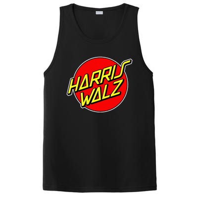 Kamala Harris Tim Walz 24 Skater 80s 90s Retro Skateboard Premium PosiCharge Competitor Tank