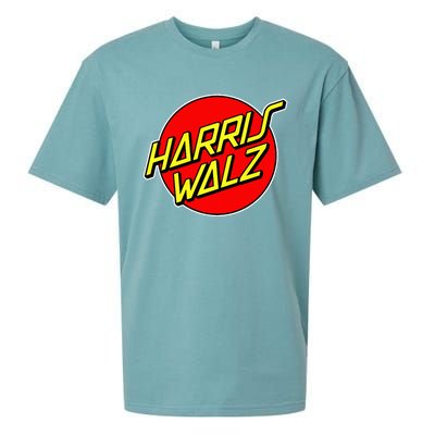 Kamala Harris Tim Walz 24 Skater 80s 90s Retro Skateboard Premium Sueded Cloud Jersey T-Shirt