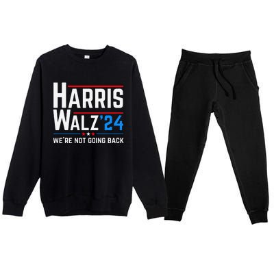 Kamala Harris Tim Walz Waltz Election Vote 2024 Gift Premium Crewneck Sweatsuit Set