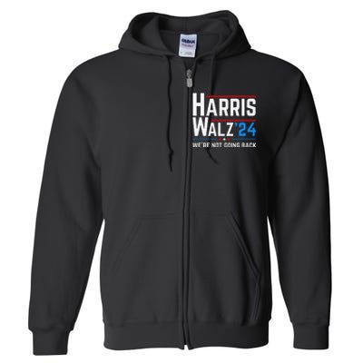 Kamala Harris Tim Walz Waltz Election Vote 2024 Gift Full Zip Hoodie