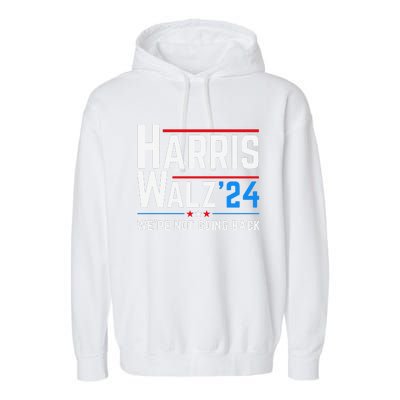 Kamala Harris Tim Walz Waltz Election Vote 2024 Gift Garment-Dyed Fleece Hoodie