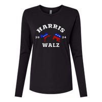 Kamala Harris Tim Waltz 2024 Womens Cotton Relaxed Long Sleeve T-Shirt