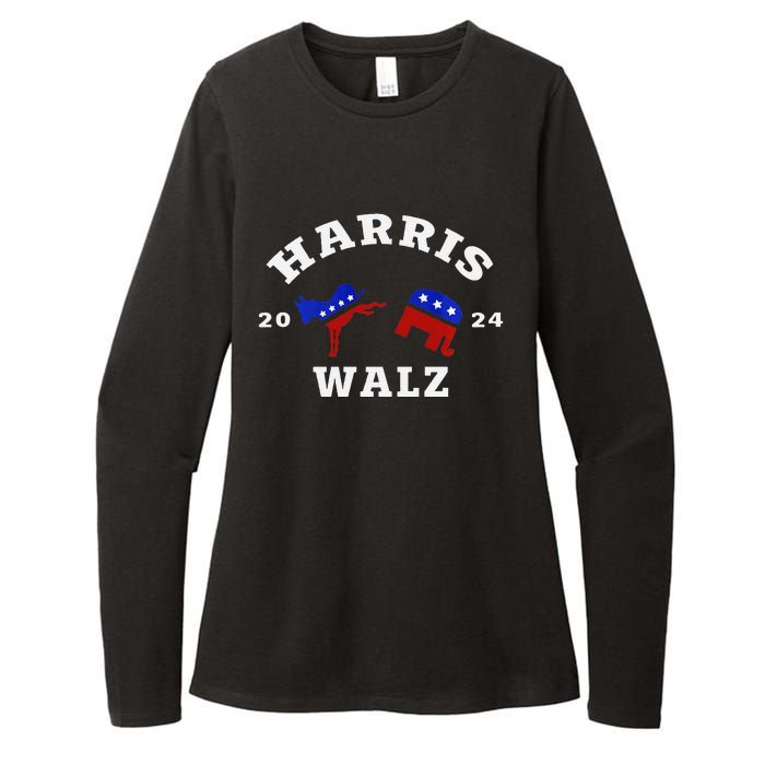 Kamala Harris Tim Waltz 2024 Womens CVC Long Sleeve Shirt