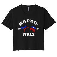 Kamala Harris Tim Waltz 2024 Women's Crop Top Tee