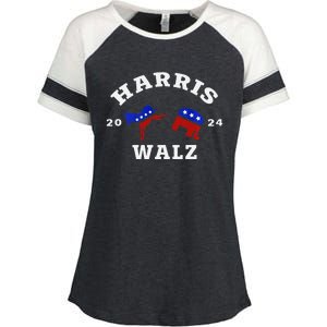 Kamala Harris Tim Waltz 2024 Enza Ladies Jersey Colorblock Tee