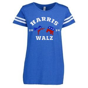 Kamala Harris Tim Waltz 2024 Enza Ladies Jersey Football T-Shirt