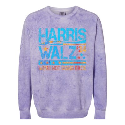 Kamala Harris Tim Waltz 2024 Colorblast Crewneck Sweatshirt