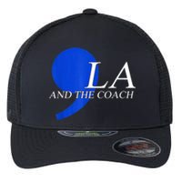 Kamala Harris Tim Walz Coach 2024 La Comma Gift Flexfit Unipanel Trucker Cap