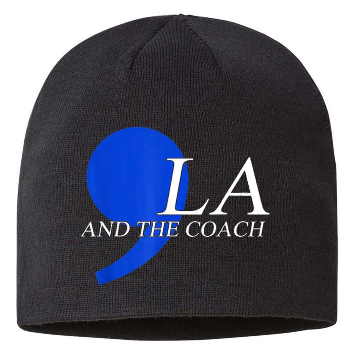 Kamala Harris Tim Walz Coach 2024 La Comma Gift Sustainable Beanie