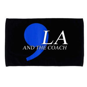 Kamala Harris Tim Walz Coach 2024 La Comma Gift Microfiber Hand Towel