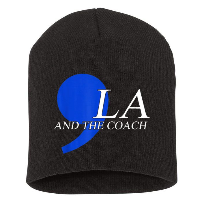 Kamala Harris Tim Walz Coach 2024 La Comma Gift Short Acrylic Beanie