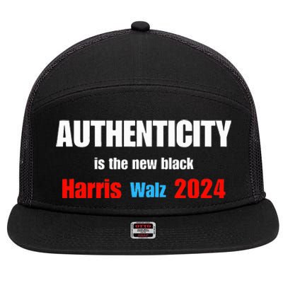 Kamala Harris Tim Walz 2024 Presidential Election 7 Panel Mesh Trucker Snapback Hat