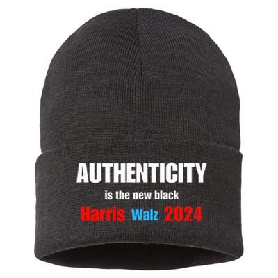 Kamala Harris Tim Walz 2024 Presidential Election Sustainable Knit Beanie