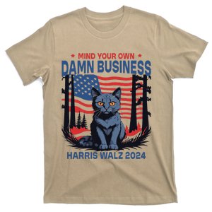 Kamala Harris Tim Walz Mind Your Own Damn Business T-Shirt