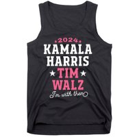 Kamala Harris Tim Walz 2024 President Election I’M With Them Tank Top