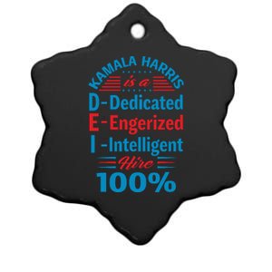 Kamala Harris Tribute Graphic Ceramic Star Ornament