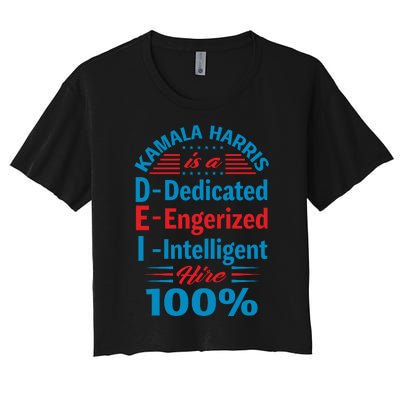 Kamala Harris Tribute Graphic Women's Crop Top Tee