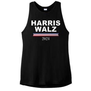 Kamala Harris Tim Walz 2024 Usa Election Ladies PosiCharge Tri-Blend Wicking Tank