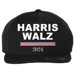 Kamala Harris Tim Walz 2024 Usa Election Wool Snapback Cap