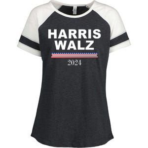 Kamala Harris Tim Walz 2024 Usa Election Enza Ladies Jersey Colorblock Tee