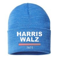 Kamala Harris Tim Walz 2024 Usa Election Sustainable Knit Beanie