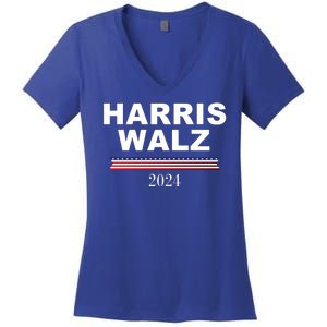 Kamala Harris Tim Walz 2024 Usa Election Women's V-Neck T-Shirt