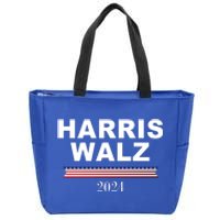 Kamala Harris Tim Walz 2024 Usa Election Zip Tote Bag