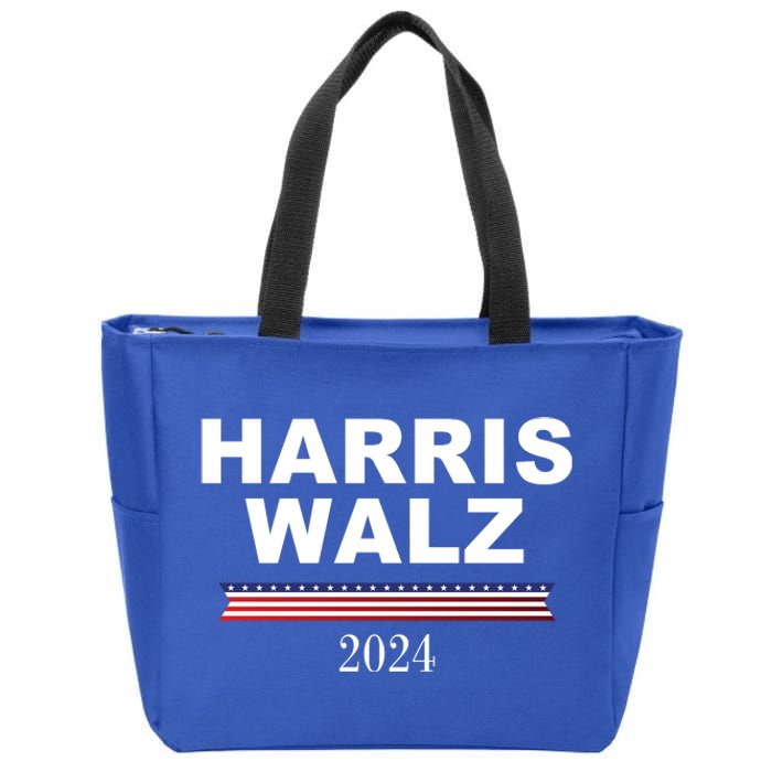 Kamala Harris Tim Walz 2024 Usa Election Zip Tote Bag